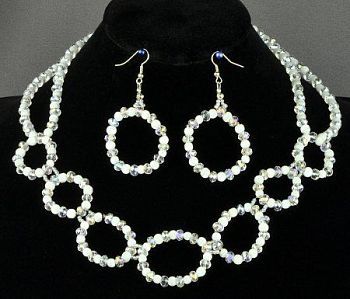 Бусы Кошачий Глаз, хрусталь "Блистательный " арт. КАП-869