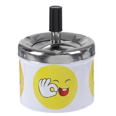 Пепельница бездымная "Смайлики", 9х11.5 см