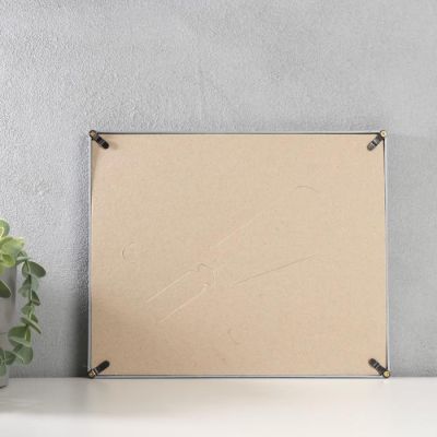 Фоторамка пластик на 5 фото, серебро МИКС