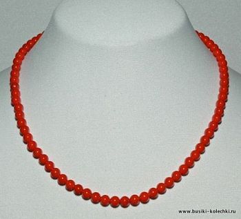 Бусы Коралл "Классика №6" арт. ПКО-1(6)-45-6