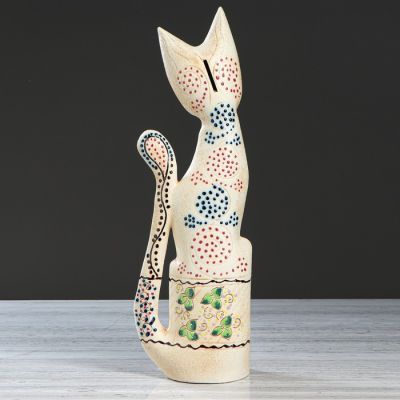 Копилка "Кот Египет", покрытие лак, бежевая, 52 см, микс