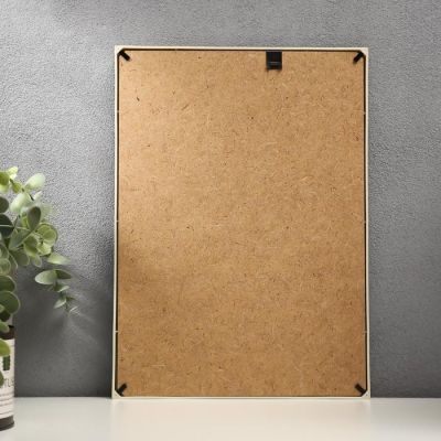 Фоторамка пластик L-3 21х30 см, слоновая кость, с небьющимся стеклом