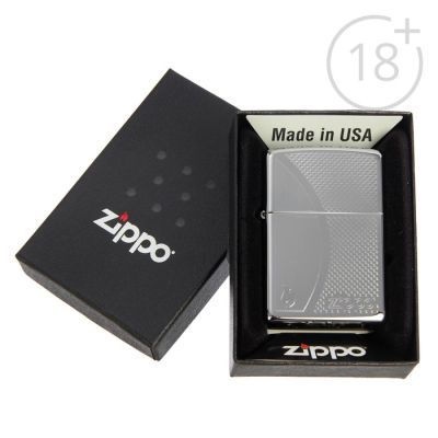 Зажигалка ZIPPO 250 Shadow Gradiant Classic с покрытием High Polish Chrome