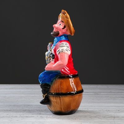 Копилка "Моряк на бочке", глянец, 32 см
