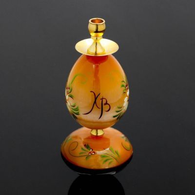 Подсвечник «Церковное яйцо», 6×12 см, селенит