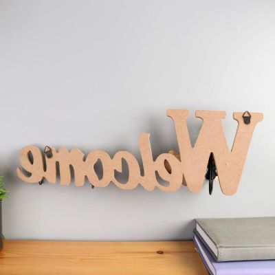 Крючки декоративные дерево "Добро пожаловать. Цветок" МИКС 13,5х40,5х6 см