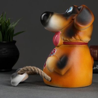 Копилка "Собака Улыбака - Хочу дружить" 21 см