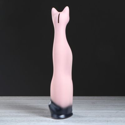 Копилка "Кот Амур", покрытие акрил, розовая, 42 см, микс