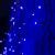 Гирлянда «Бахрома» 3 × 0.6 м, IP44, УМС, тёмная нить, 160 SMD-LED, свечение синее, 220 В