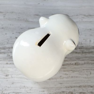 Копилка "Панда Малышка", белая, 8 см