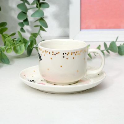 Кофейная пара "Розы", 140 мл