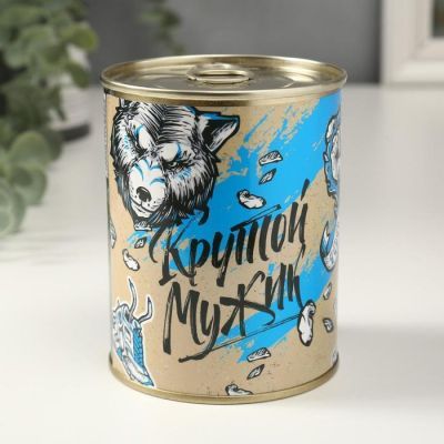 Носки в банке "Крутые носки для крутого мужика" (мужские, цвет микс)