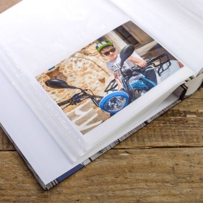 Фотоальбом на 200 фото 10х15 см "Мужской гардероб" в коробке, об.элемент МИКС 26х20,5х5,5 см   46288