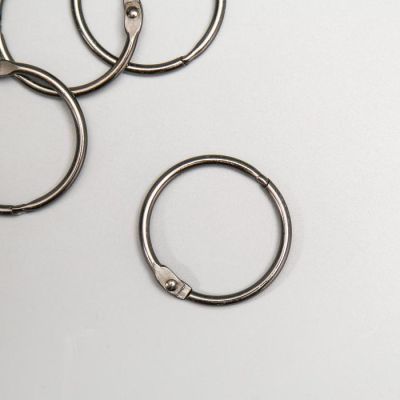 Кольца для альбома "Рукоделие" KDA-040/1, 0,4 см, 4 шт, металлик