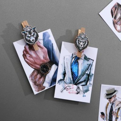 Магнит-прищепка «Крутой мужик», 2 шт