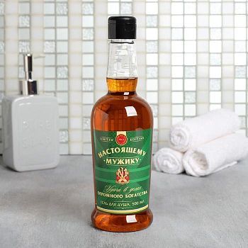 Гель для душа джемесон "Настоящему мужику" 500 мл аромат мужского парфюма