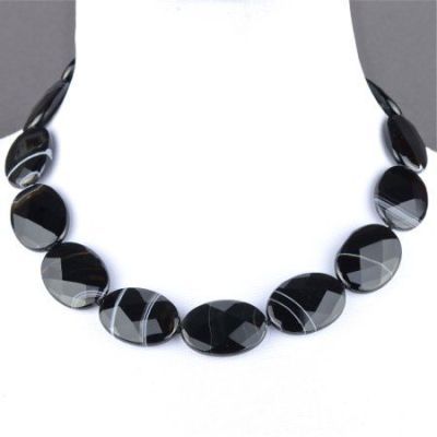 Бусы Агат "Изольда" арт.НАГ-12(22-30)-48-3