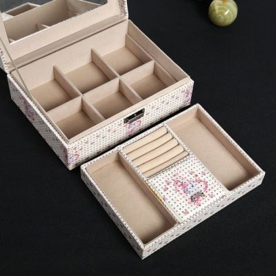 Шкатулка кожзам для украшений "Единорожек и цветы" с блёстками 8х17х23 см