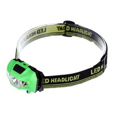 Фонарик налобный "Мастер К", 3 LED, 2 типа освещения, 3 режима, 3 ААА, микс, 4.5х6 см