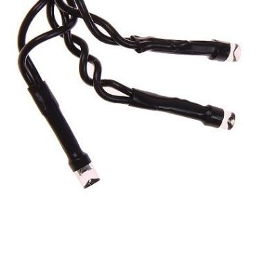 Гирлянда уличная "Бахрома" (Ш:4 м, В:0,6 м, нить темная, эффект мерцания, сине-белая)