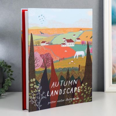 Фотоальбом на 680 фото 10х15 см "Осень в деревне" кожзам 34,5х28х6,5 см