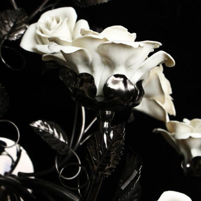 Бра на три лампы "Розы", хром