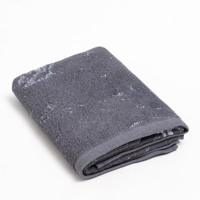 Полотенце именное махровое Этель "Владимир" серый, 50х90см, 100% хлопок, 420гр/м2