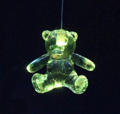 Игрушка светящаяся подвесная каскадом "Медвежата 9х10 см" (5 шт)