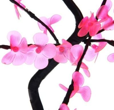 Светодиодный куст "Цветок сакуры" улич. (0,65 м., розовый)
