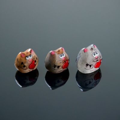 Сувенир «Котенок Веня», 3,5×3 см, селенит
