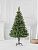 Искусственная ёлка с натуральными шишками и немного инея на кончиках веточек №19 (ПВХ, 150 см)
