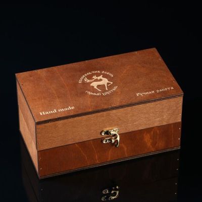 Колокольчик сувенирный "Олень, ручной работы, в подарочном сундуке