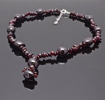 Бусы Гранат "Мадемуазель" арт.П3319