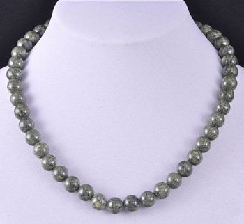 Бусы Змеевик "Классика №10" арт.НЗМ-1(10)-47-2