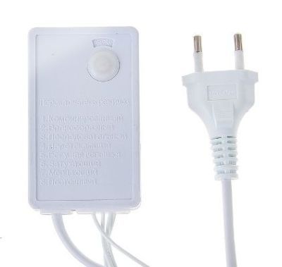 Гирлянда "Метраж" уличная, комнатная (Д: 20 м, нить белая, фиолетовый)