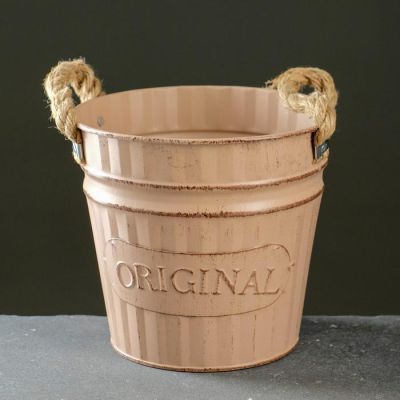 Кашпо-ведерко "Оригинальное" цвет микс, 16*16*15 см