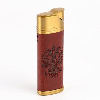 Зажигалка газовая "Герб", пьезо, 1х2,5х7,5см