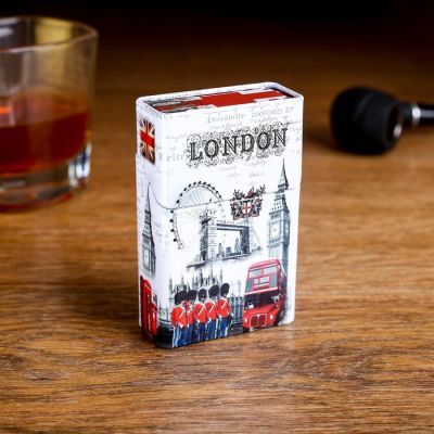 Портсигар "Love Paris", 9х6х2.5 см, микс