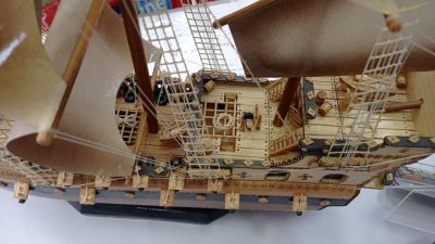 Корабль сувенирный VIP ручной работы №1 (высота 60-70см)