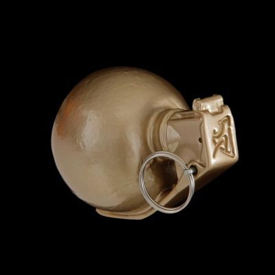 Вешалка-лимонка золотая