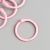 Кольца для творчества (для фотоальбомов) "Светло-розовое" набор 6 шт d=3 см