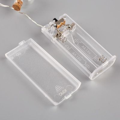 Гирлянда «Нить» 1.6 м с насадками «Шарики со снежинкой», IP20, прозрачная нить, 15 LED, свечение белое, ААх2