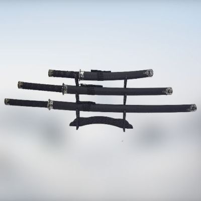 Сувенирные катаны 3в1 на подставке (47/ 80/ 89 см)