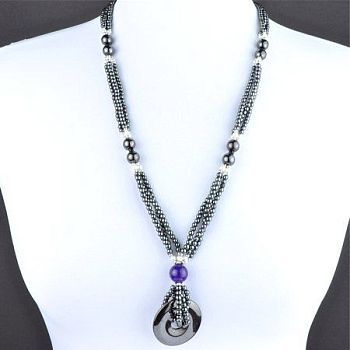 Бусы Гематит "Орбита" арт. П3408