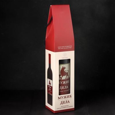 Набор инструментов в формовой бутылке "Мужик дела", 22 предмета