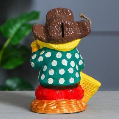 Копилка "Нафаня с метлой", глянец, разноцветная, 27 см, микс