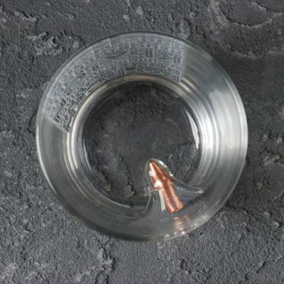 Стакан "Непробиваемый. 100 % мужик", для виски, пуля, 250 мл