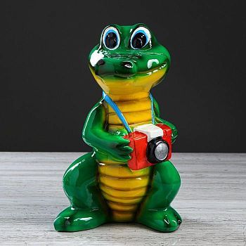 Копилка "Крокодил" глянец, 28 см