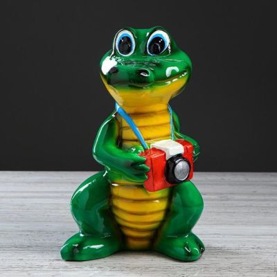 Копилка "Крокодил" глянец, 28 см