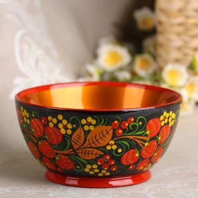 Чашка «Ягодка», большая, 16×7см, хохлома